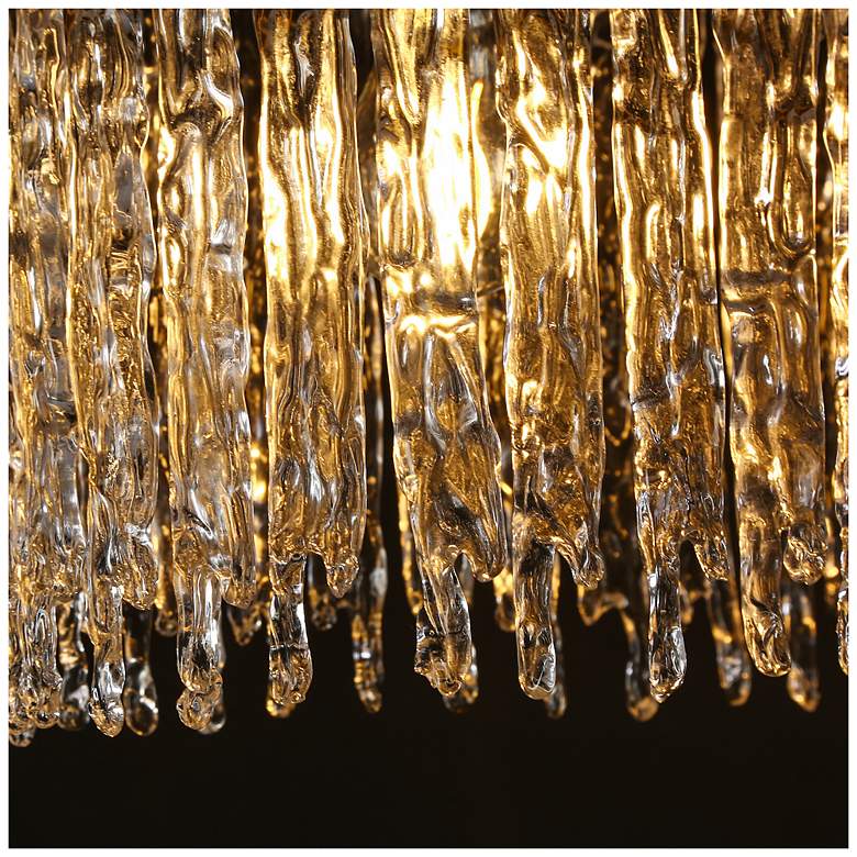 Image 5 Crysdroa 5-Light Gold Glass Island Chandelier more views