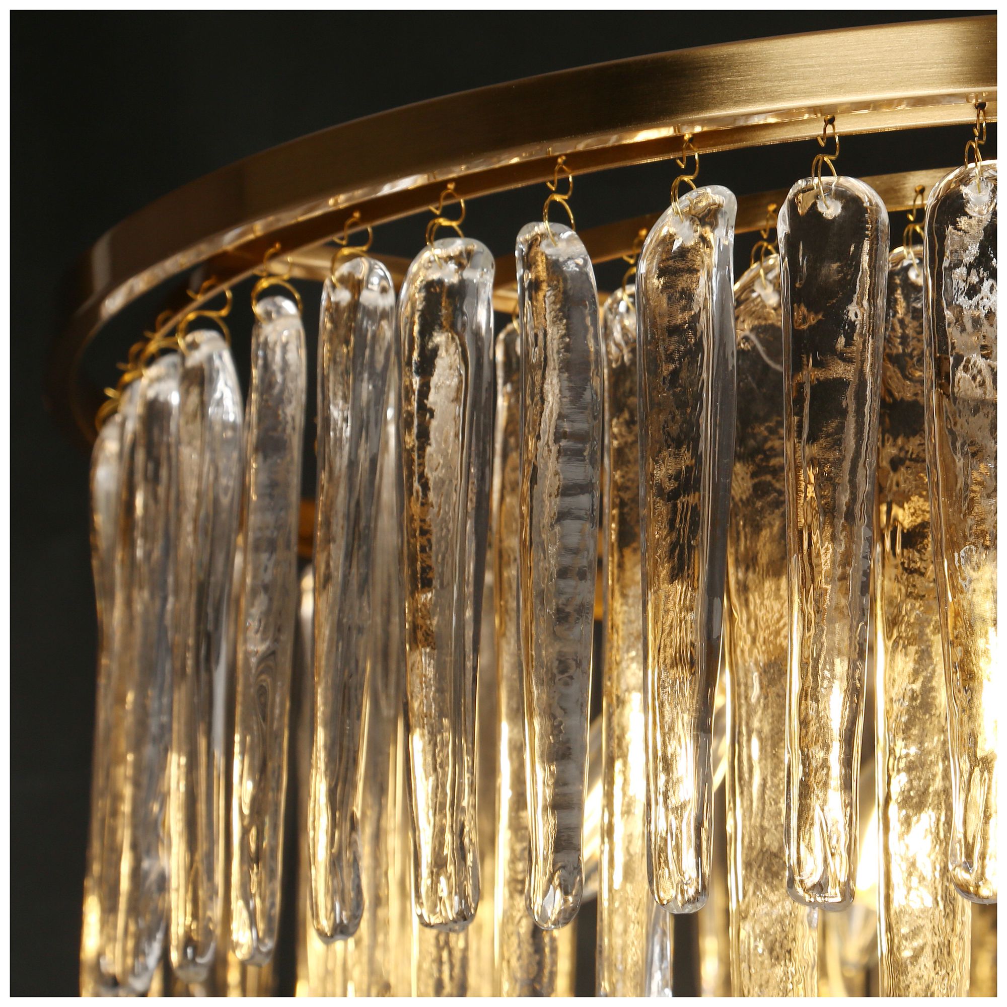 Image 3 Crysdroa 6-Light Drum Glass Chandelier more views