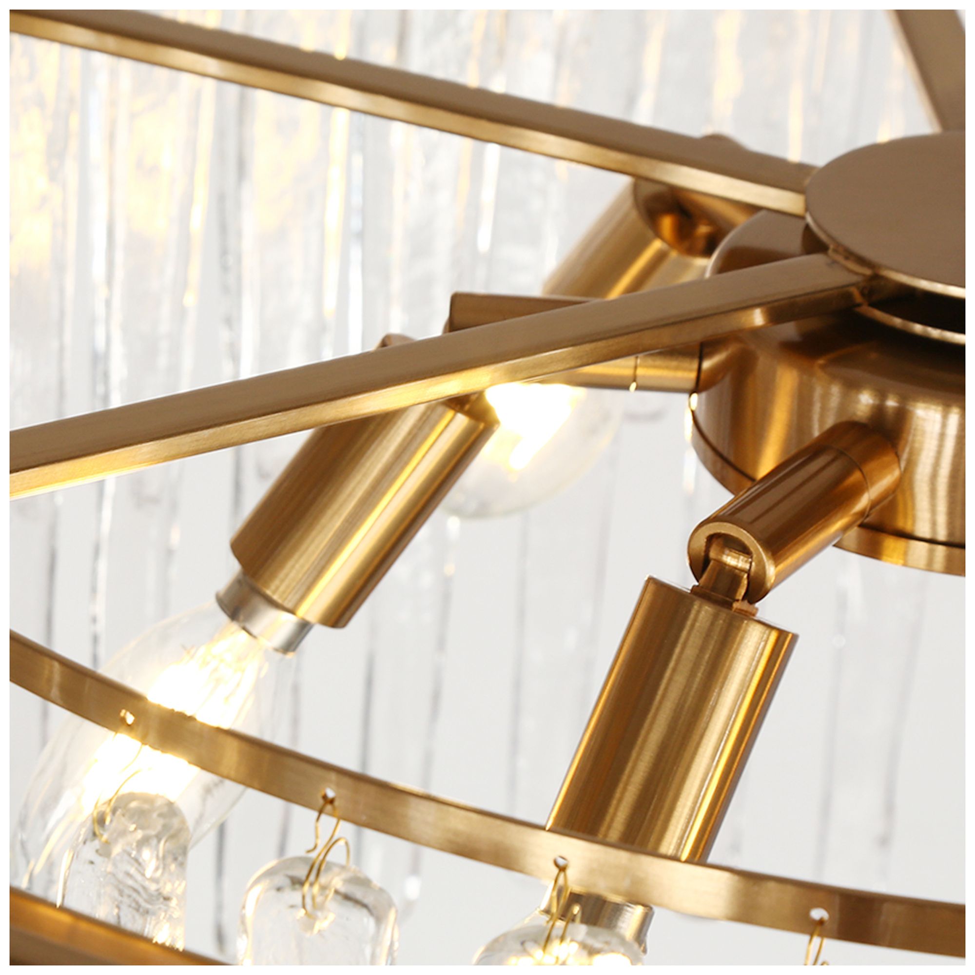 Image 4 Crysdroa 6-Light Drum Glass Chandelier more views