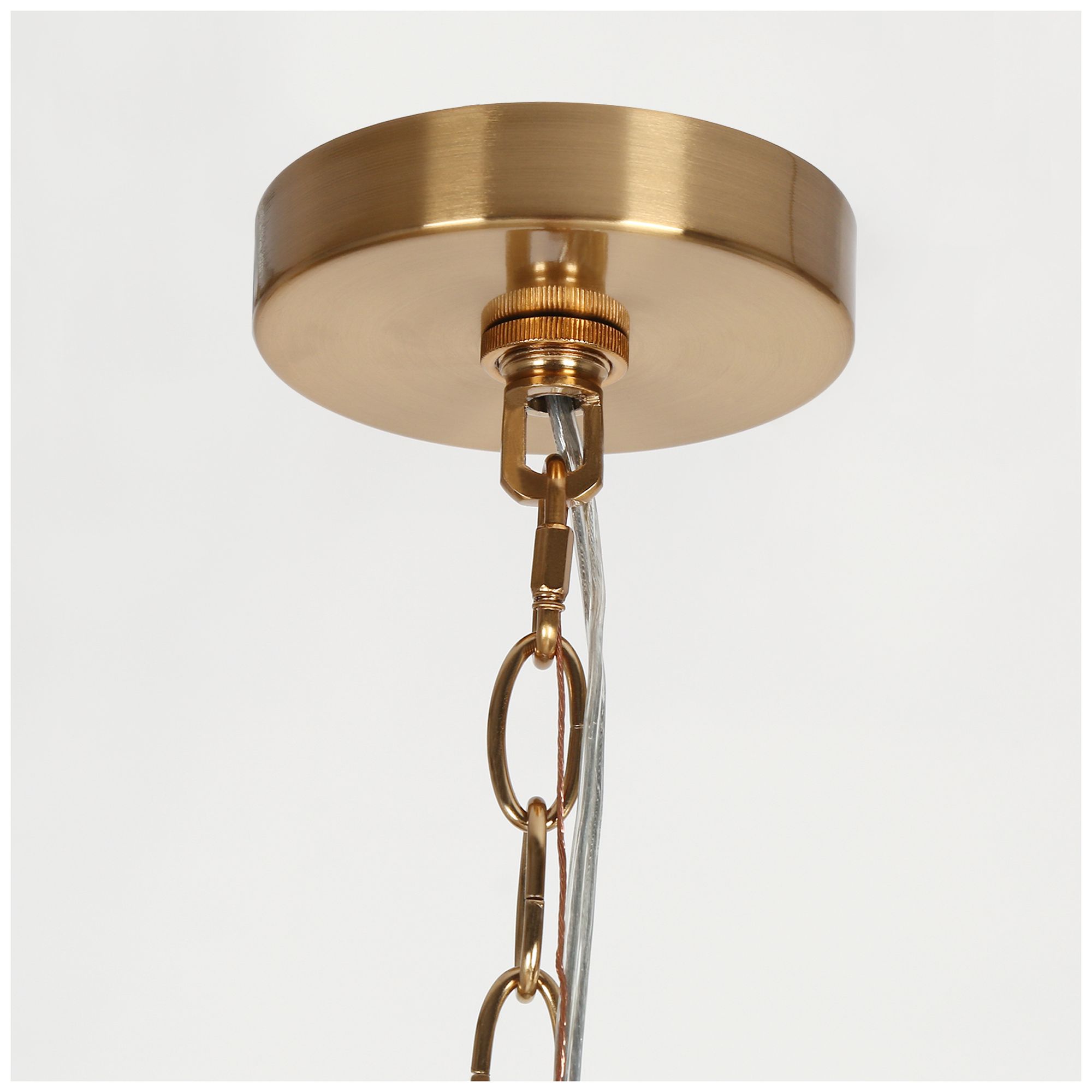 Crysdroa 6-Light Drum Glass Chandelier