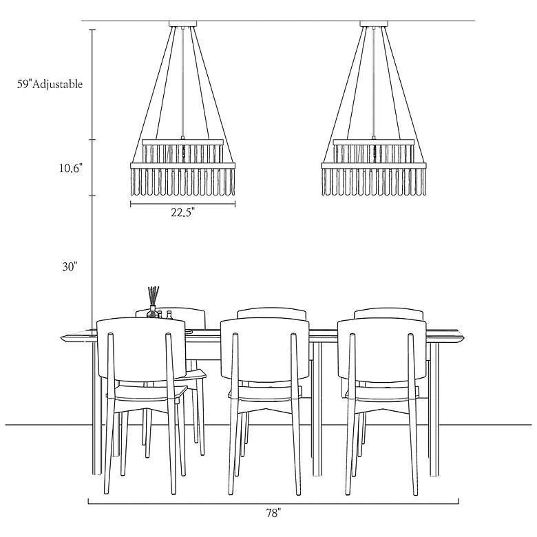 Image 4 Crysdroa 6-Light Gold 2-Tier Glass Chandelier more views