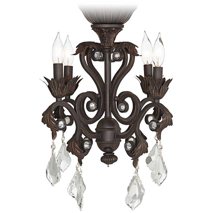 4-Light Oil-Rubbed Bronze Ceiling Fan Fitter LED Light Kit 4-Light Oil-Rubbed Bronze Ceiling Fan Fitter LED Light Kit