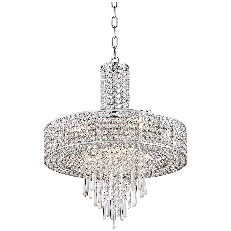 Crystal Cascade 19 1/2&quot; Wide Crystal Pendant Chandelier