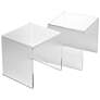 Crystal Clear 14 1/2" Wide Modern Acrylic Accent Table
