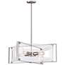 Thumbnail2 of Crystal Clear 19 3/4"W Polished Nickel 4-Light Pendant