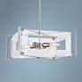 Thumbnail1 of Crystal Clear 19 3/4"W Polished Nickel 4-Light Pendant