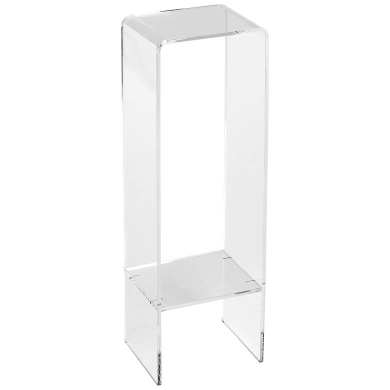 Image 1 Crystal Clear 35" High Modern Acrylic Display or Plant Stand