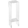 Crystal Clear 35" High Modern Acrylic Display or Plant Stand