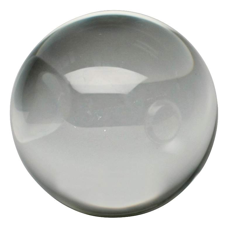 Image 2 Crystal Clear 5 inch Round Decorative Sphere
