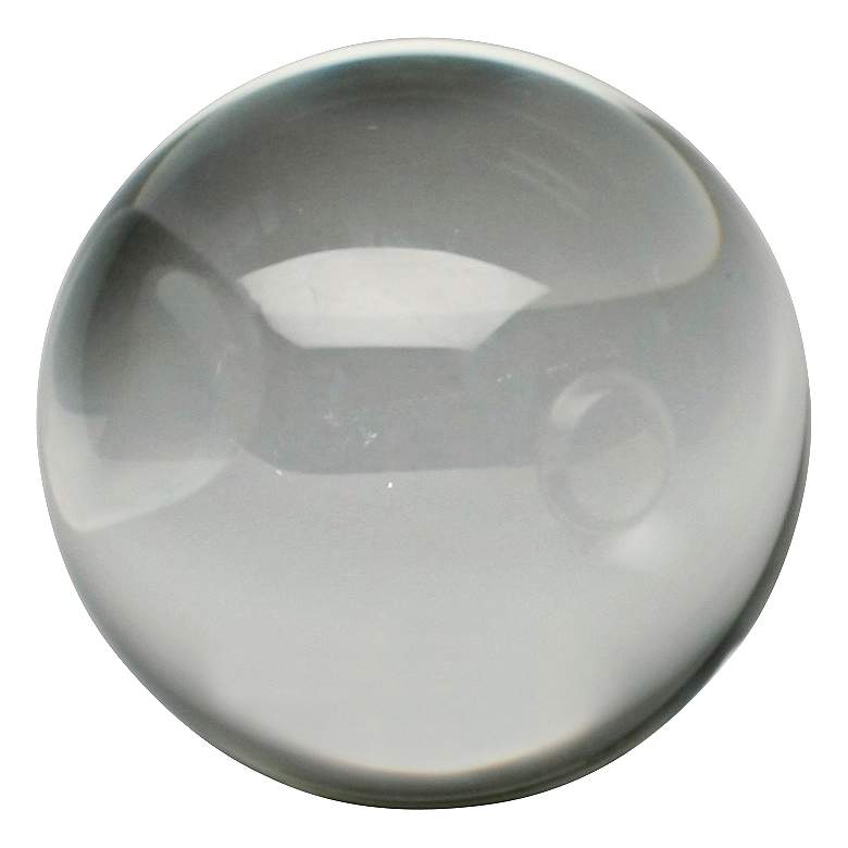 Image 1 Crystal Clear 6" Round Decorative Sphere