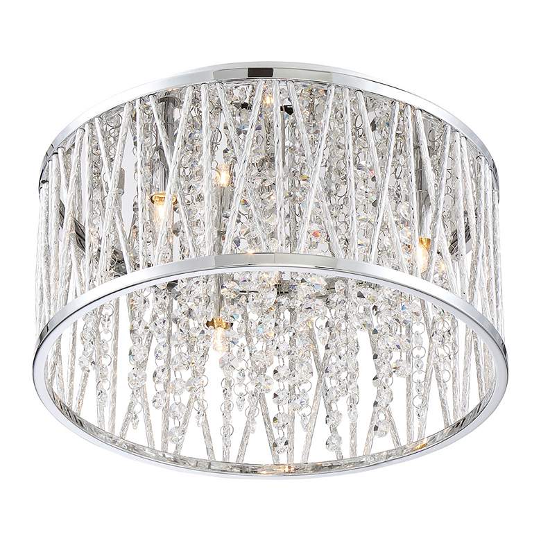 Image 2 Crystal Cove Chrome Flush Mount more views