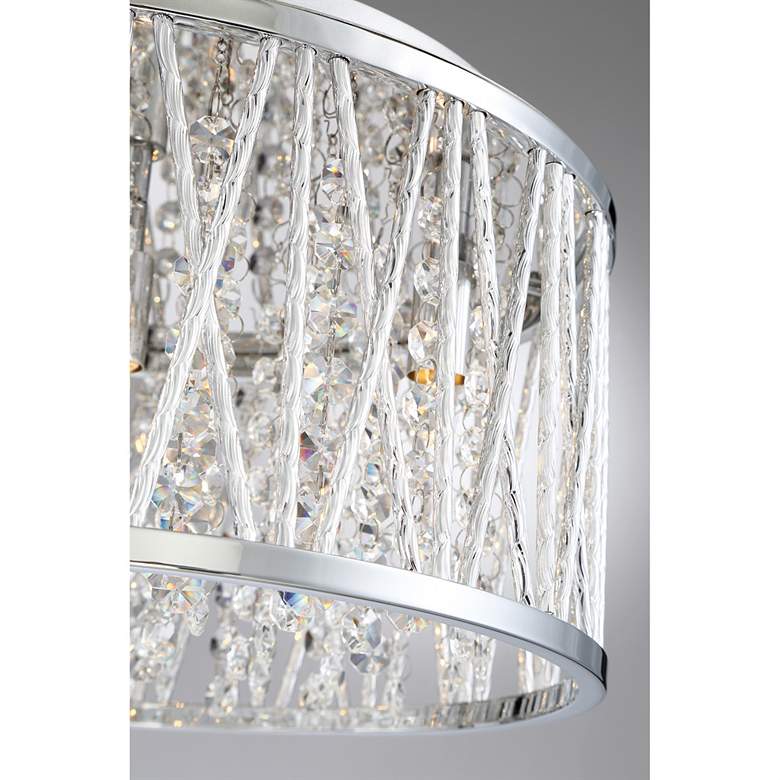 Image 3 Crystal Cove Chrome Flush Mount more views