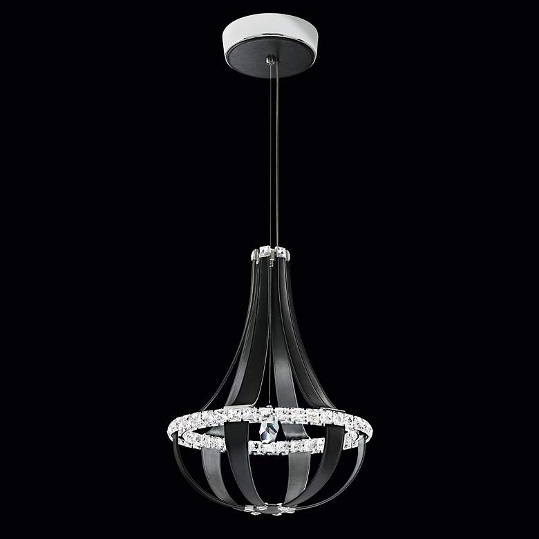 Image 4 Crystal Empire 20 1/2"W Grizzly Black LED Pendant Light more views