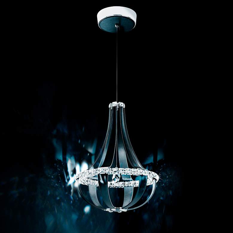 Image 3 Crystal Empire LED 27"H x 20.5"W 12-Light Chandelier in Grizzly B more views
