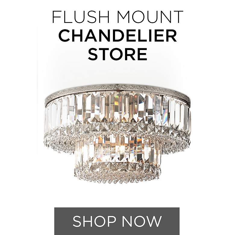 Image 1 Crystal Flush Mount Chandeliers