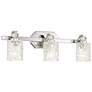 2_Crystal Kay 24 1/2" Wide Chrome 3-Light Bath Light