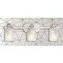 1_Crystal Kay 24 1/2" Wide Chrome 3-Light Bath Light