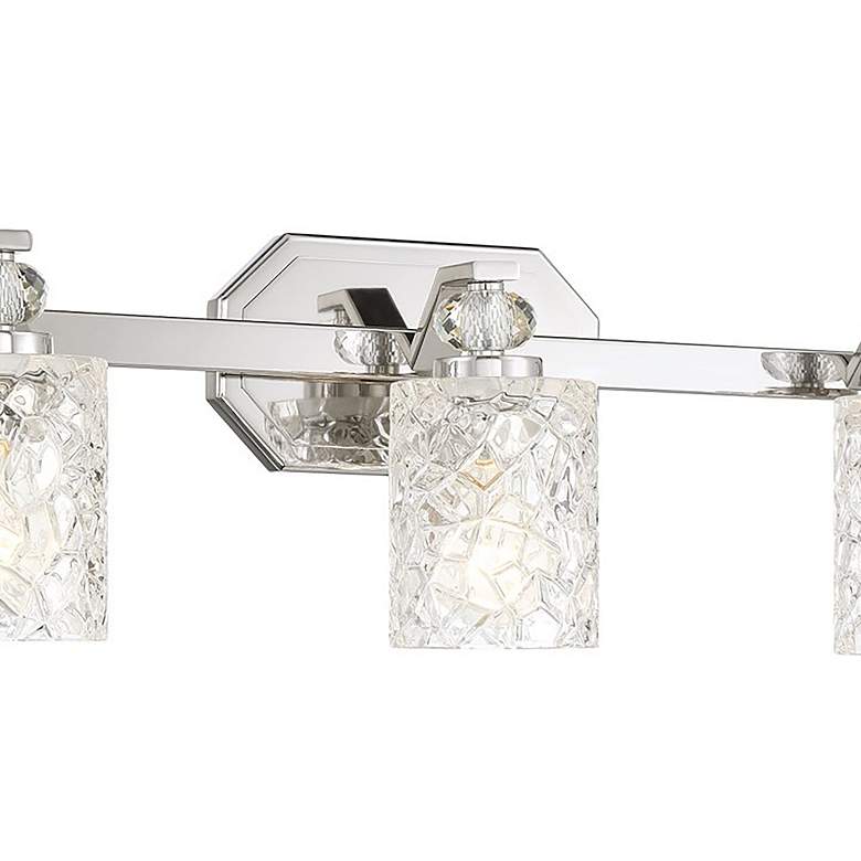 Image 3 Crystal Kay 24 1/2" Wide Chrome 3-Light Bath Light more views