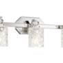 3_Crystal Kay 24 1/2" Wide Chrome 3-Light Bath Light more views
