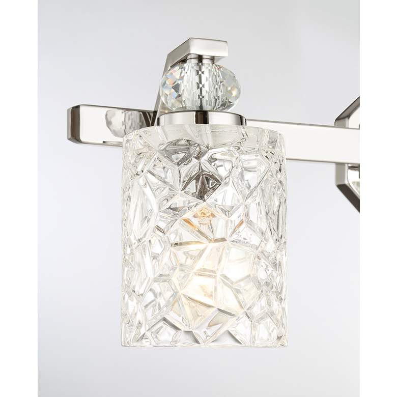 Image 4 Crystal Kay 24 1/2" Wide Chrome 3-Light Bath Light more views