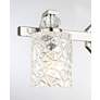 4_Crystal Kay 24 1/2" Wide Chrome 3-Light Bath Light more views