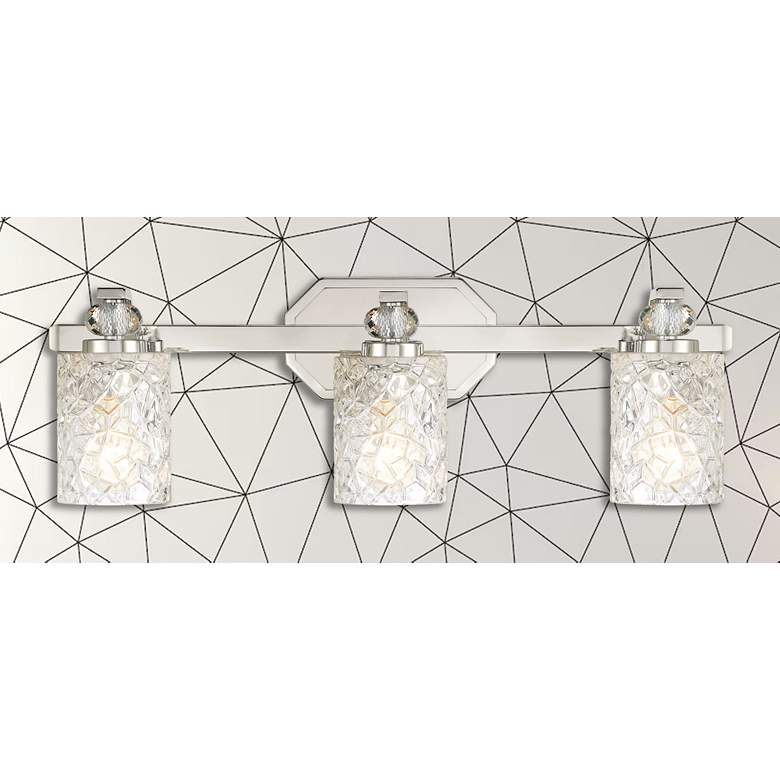 Image 7 Crystal Kay 24 1/2" Wide Chrome 3-Light Bath Light more views