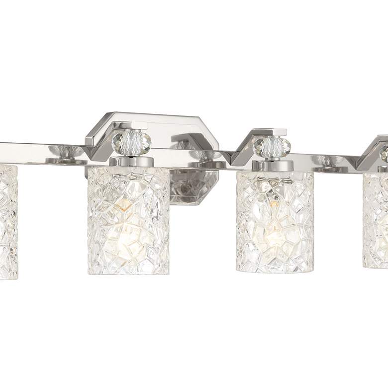 Image 4 Crystal Kay 32" Wide Chrome 4-Light Vanity Bath Light more views