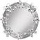 Crystal Petals 25 5/8" Lighted Round Wall Mirror