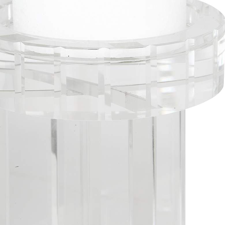 Image 3 Crystal Pillar Candleholder Set/2 more views