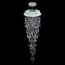 Crystal Rain 24" Wide Silver and Crystal Dining Chandelier