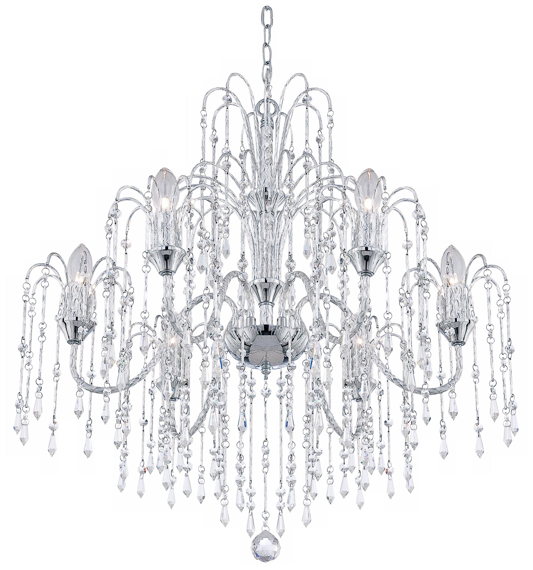 lamps plus crystal rain chandelier