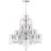 Crystal Rain 37"W Crystal Chandelier with LED Canopy