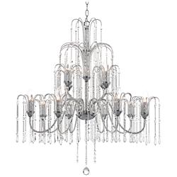 Crystal Rain Collection 33&quot; Wide Large Crystal Chandelier