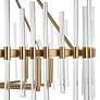 Thumbnail4 of Crystal Stick 38 3/4" Wide Warm Brass 8-Light Chandelier more views