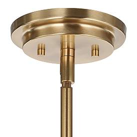 Image5 of Crystal Stick 38 3/4" Wide Warm Brass 8-Light Chandelier more views