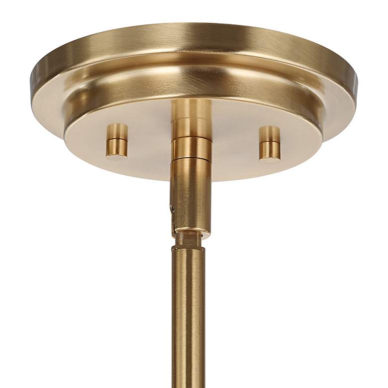 Image 5 Crystal Stick 38 3/4" Wide Warm Brass 8-Light Chandelier more views