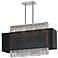 Crystal Strands 33" Wide Large Black Chandelier Pendant