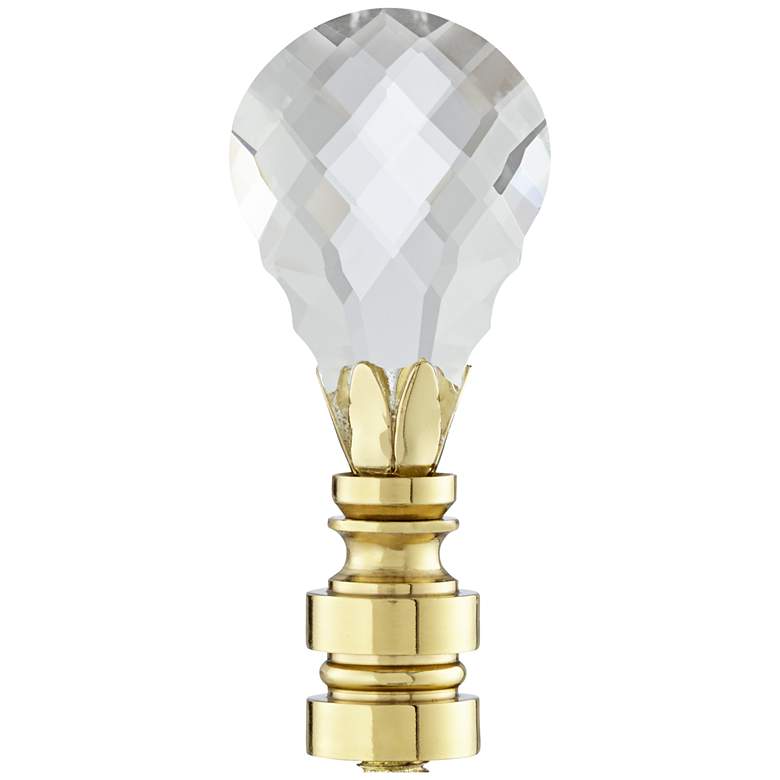 Image 1 Crystal Teardrop Lamp Shade Finial