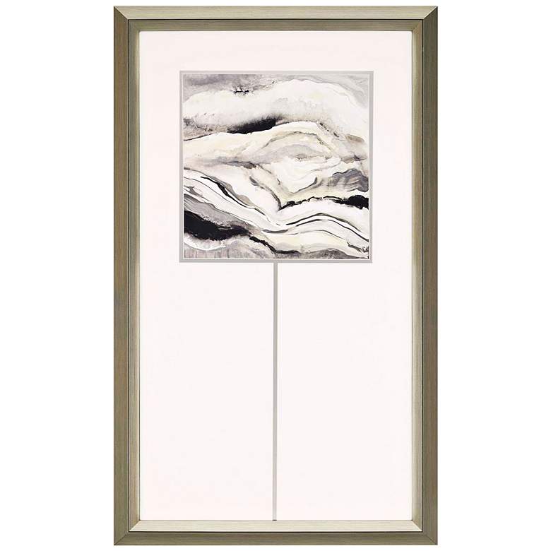Image 1 Crystalline II 52" High Metallic Abstract Framed Wall Art