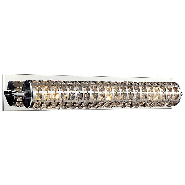 Image 1 Crystallure Collection 25 inch Wide Polished Chrome Bath Light