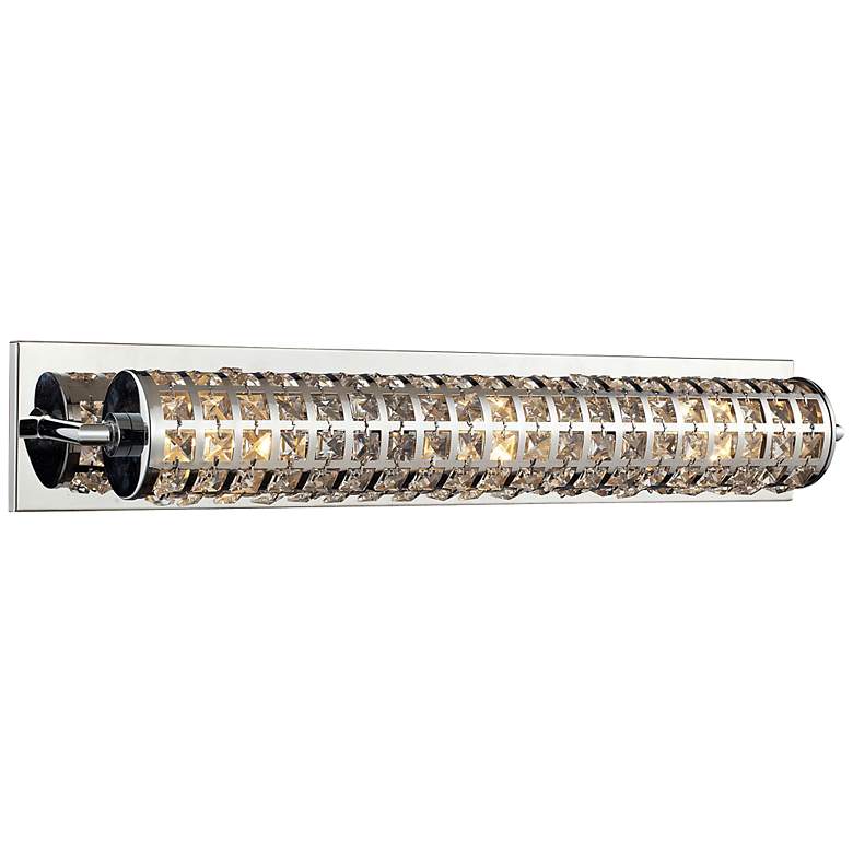 Image 1 Crystallure Collection 25" Wide Polished Chrome Bath Light