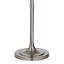 3_Crystals 62 1/2" Linen Shade Brushed Nickel Floor Lamp more views