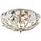 Crystique 13" Wide Polished Chrome 3-Light Ceiling Light