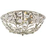 Crystique 17&quot; Wide Polished Chrome 4-Light Ceiling Light