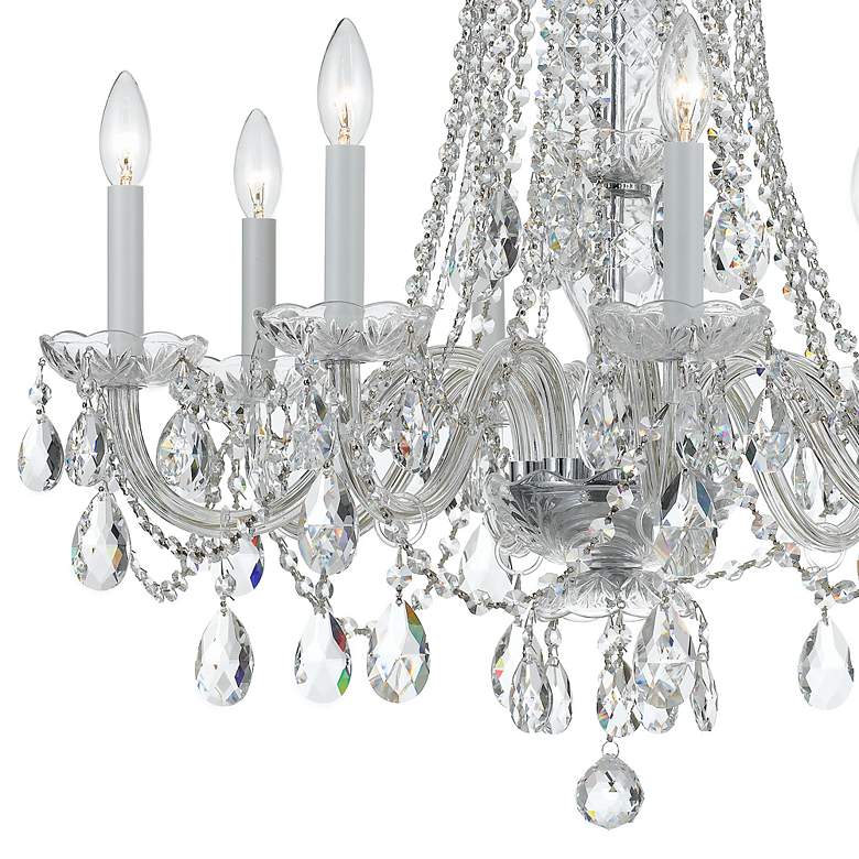 Image 3 Crystorama 26" Polished Chrome 8-Light Traditional Crystal Chandelier more views