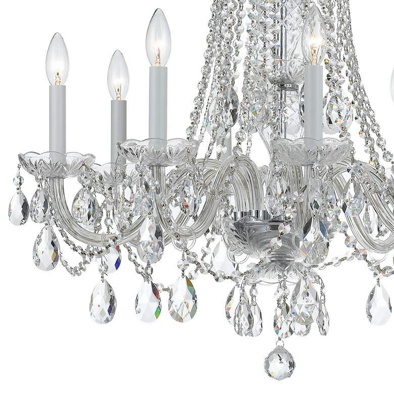 Image 3 Crystorama 26 inch Polished Chrome 8-Light Traditional Crystal Chandelier more views