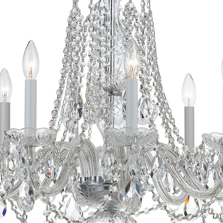 Image 5 Crystorama 26" Polished Chrome 8-Light Traditional Crystal Chandelier more views