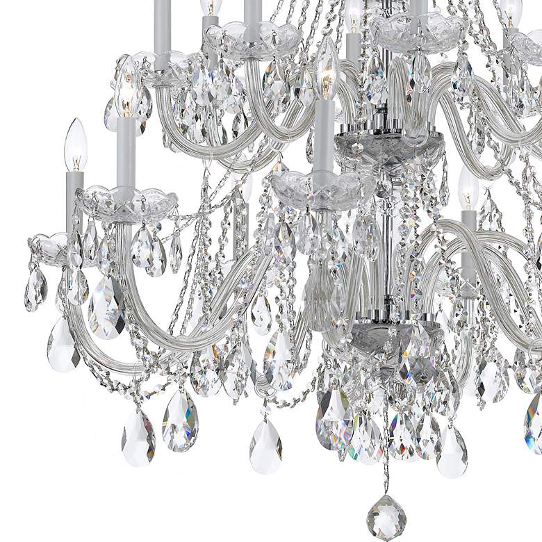 Image 3 Crystorama 37 inch Wide Chrome 16-Light Traditional Crystal Chandelier more views