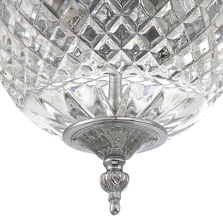 Image 5 Crystorama 8" Wide Polished Chrome Ceiling Light more views