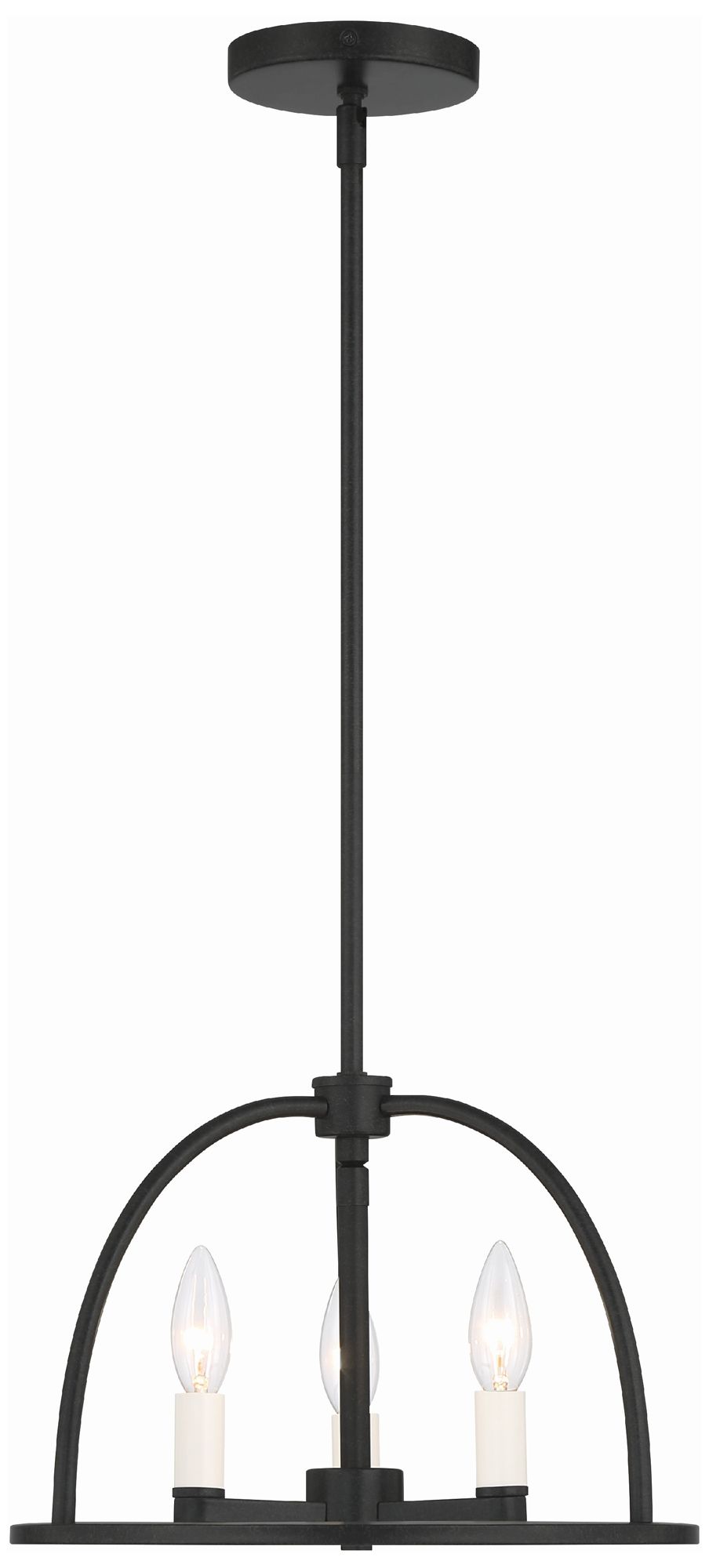Image 2 Crystorama Abbott 13.75'' Black Chandelier